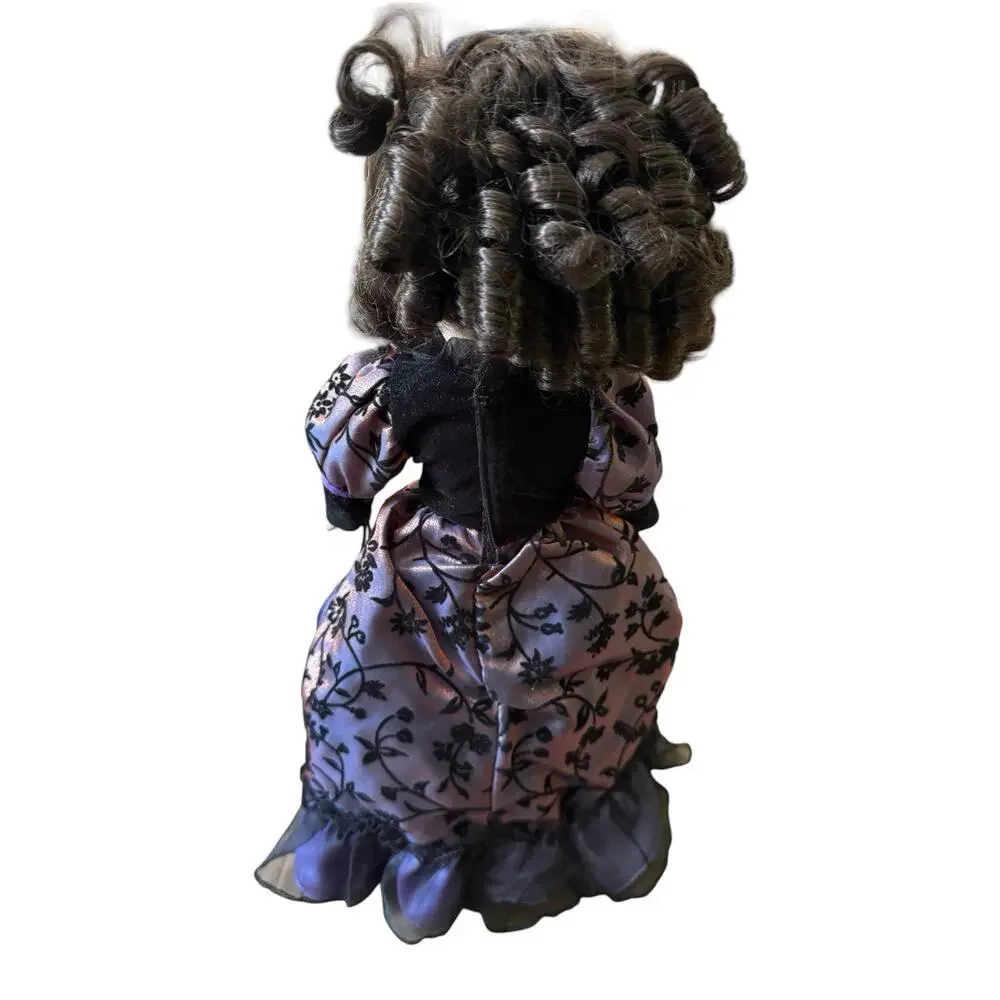 Dan Dee Collectors Choice Porcelain Doll Purple Black Victorian Limited Edition‎